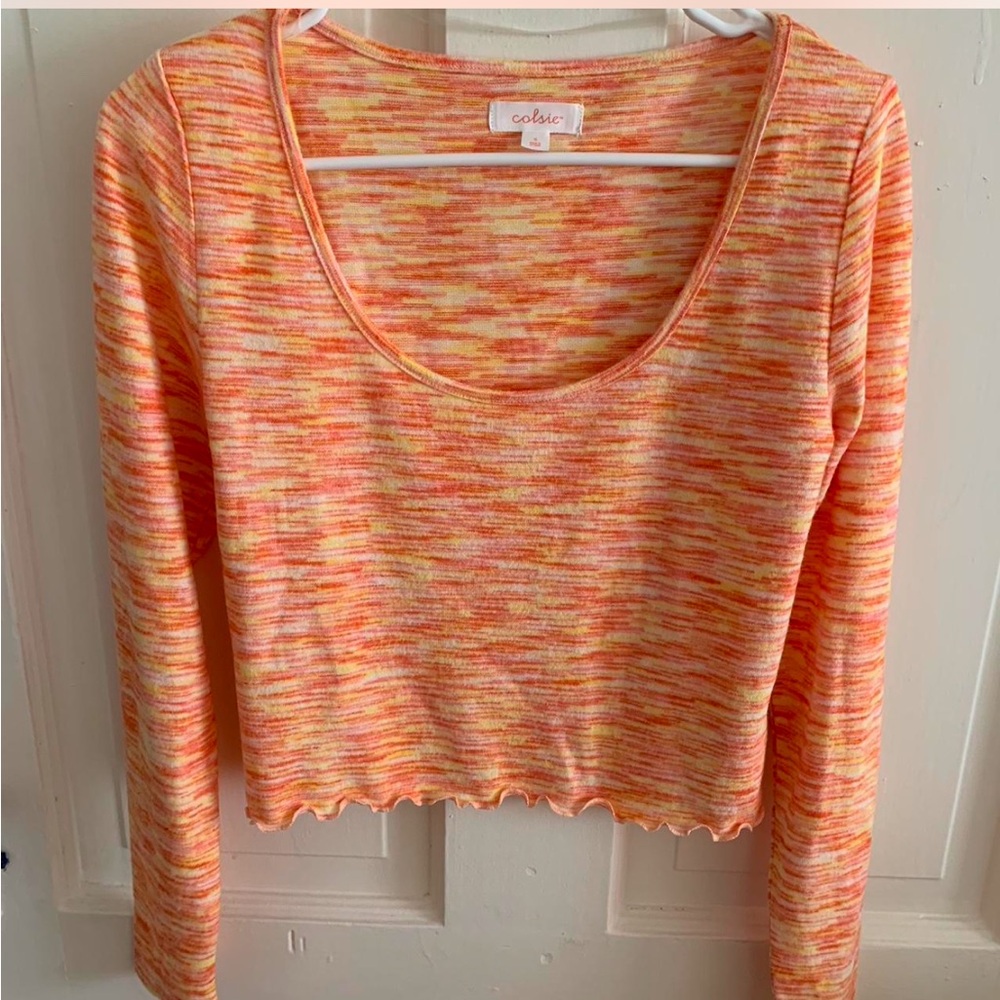 Colsie Extra Soft Scoop Neck Long Sleeve top